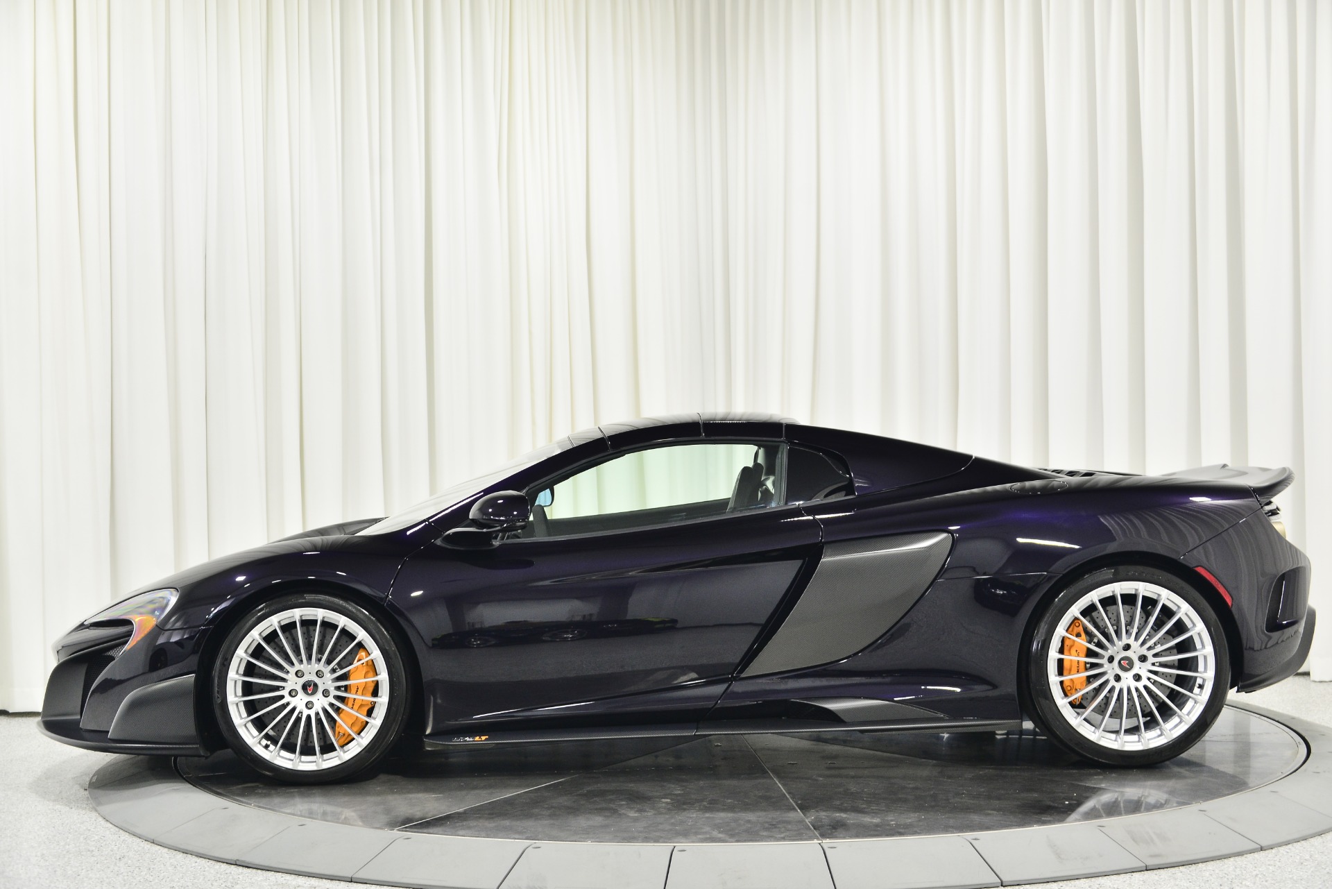 Amethyst Black McLaren 675LT Spyder with 3.8L Twin Turbo V8 666hp