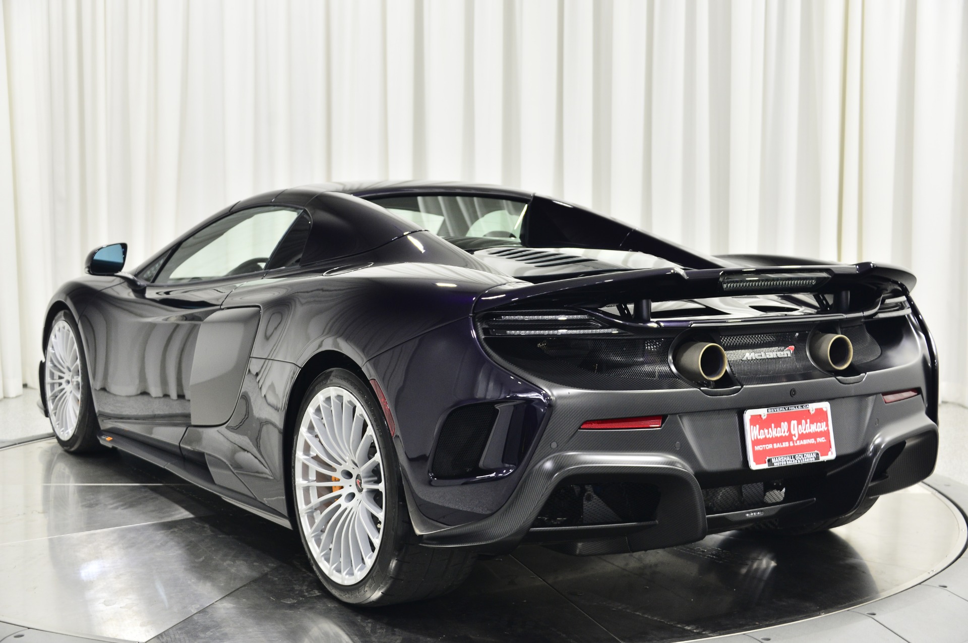 Amethyst Black McLaren 675LT Spyder with 3.8L Twin Turbo V8 666hp