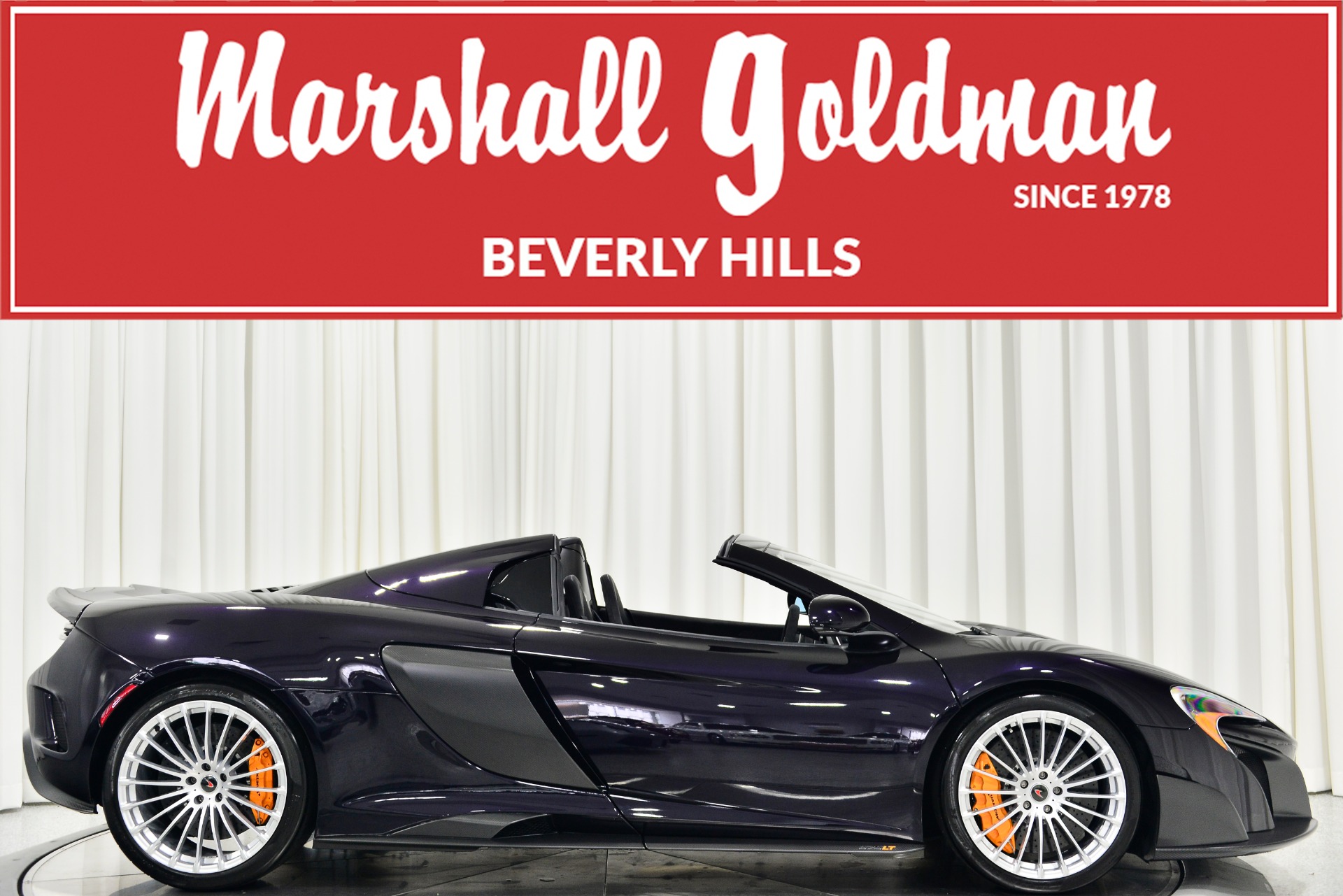 アメンボ Amethyst Black McLaren 675LT Spyder with 3.8L Twin Turbo V8 666hp