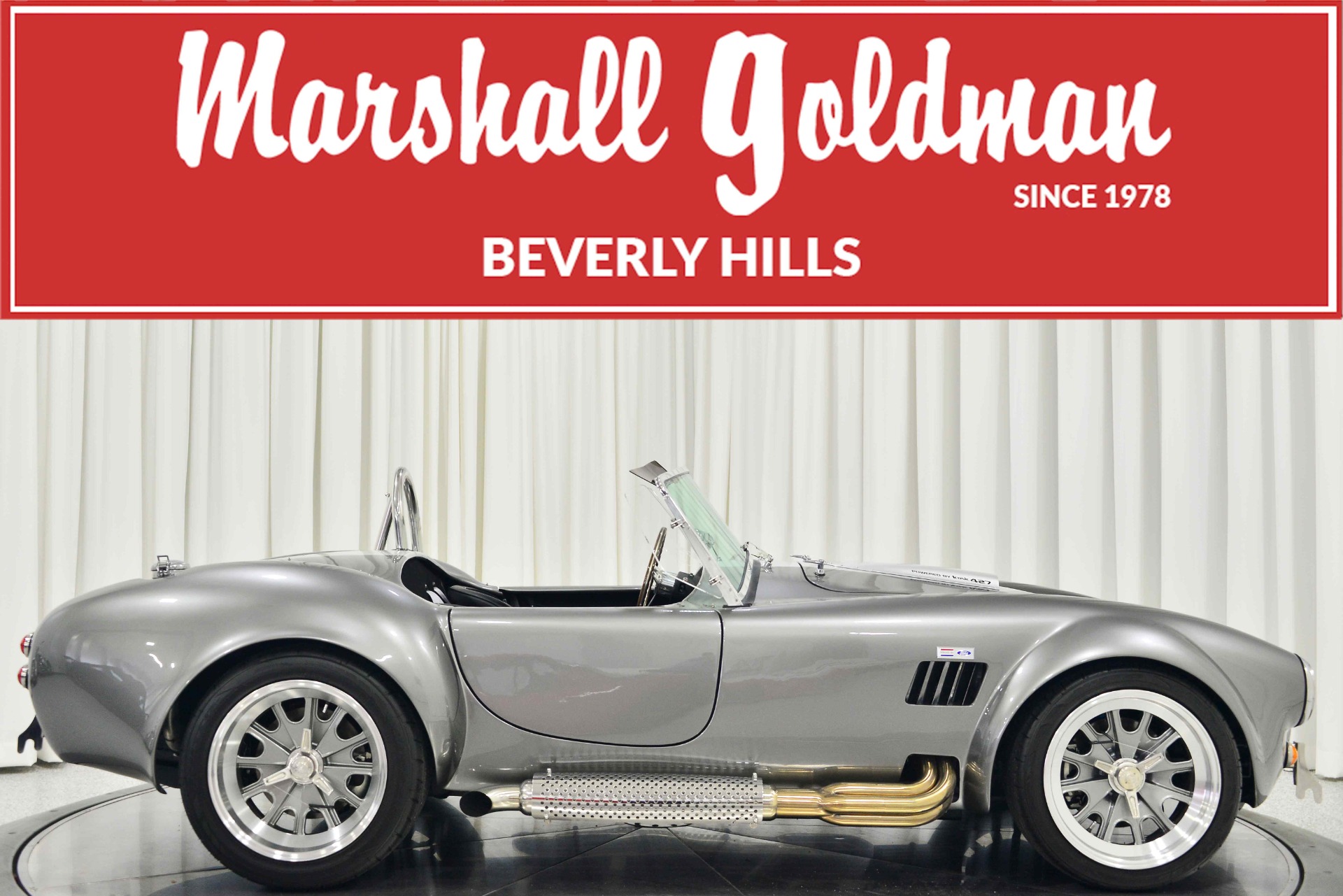 Backdraft Racing Silver Colour Sterling Silver Backdraft BDR Cobra Roadster with 427ci Windsor V8 ...