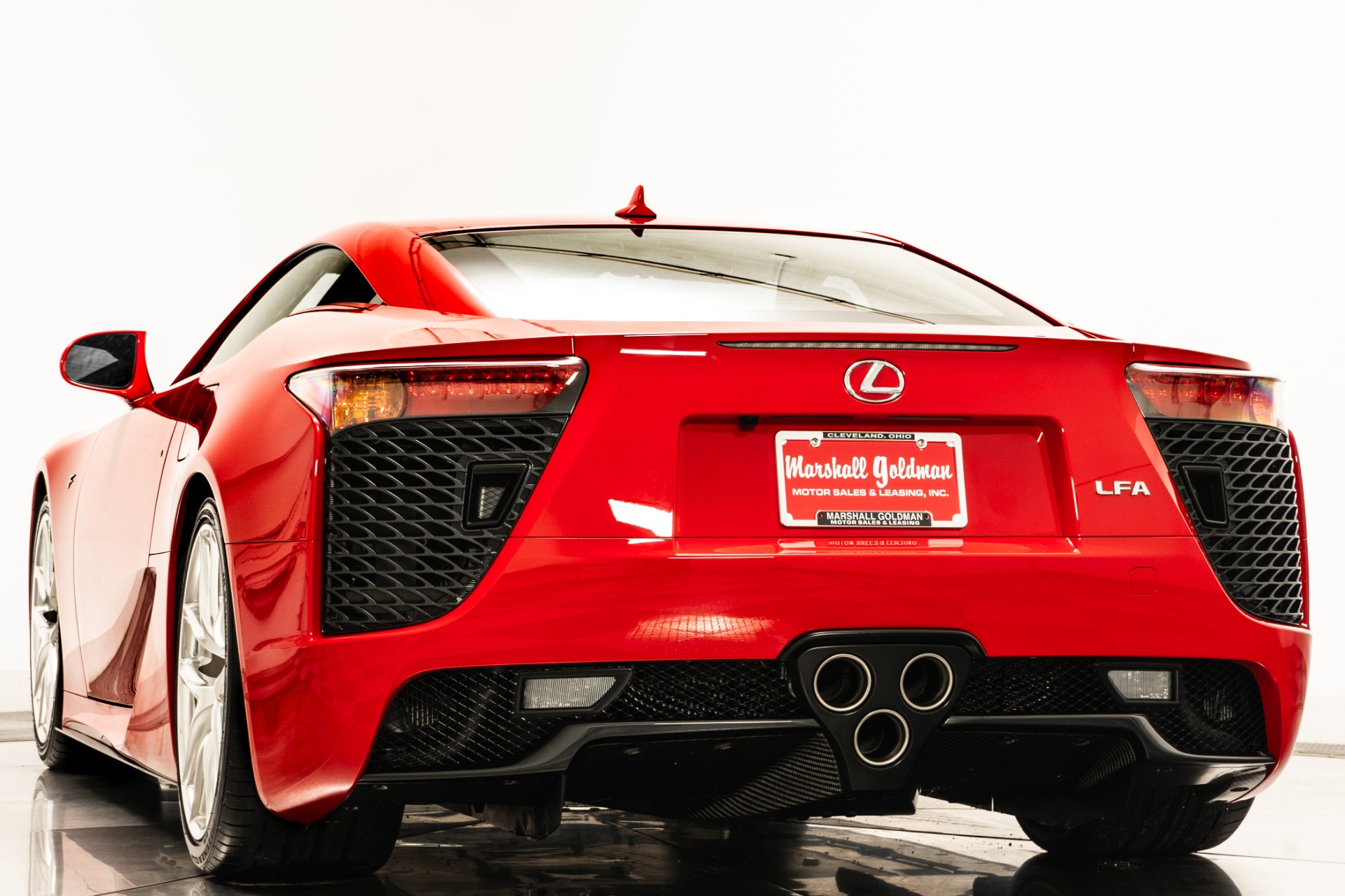 Absolutely Red Lexus LFA with 4.8L V10 552hp 354ft. lbs. Engine
