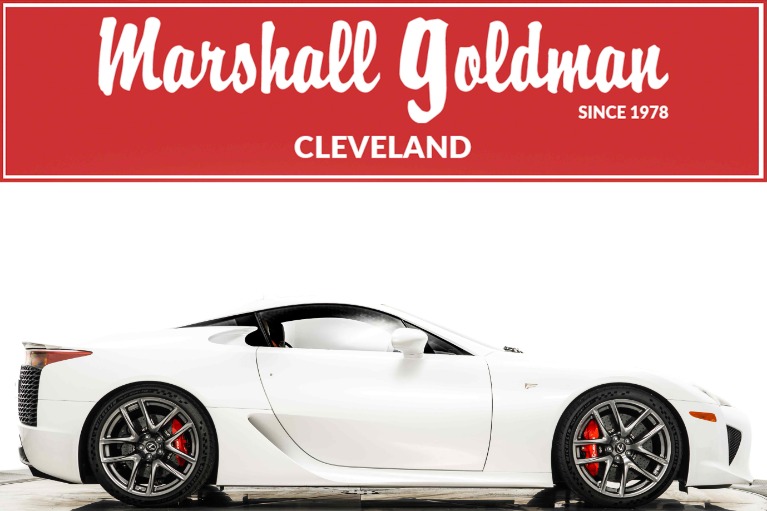 Pearl White Lexus LFA with 4.8L V10 552hp 354ft. lbs. Engine For