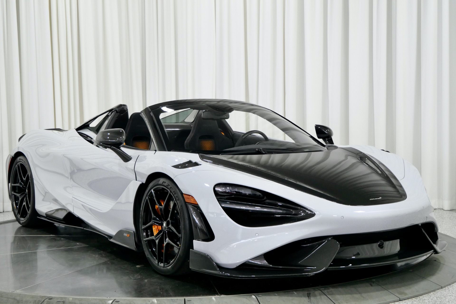 Cirrus Grey McLaren 765LT Spider with 4.0L Twin Turbo V8 755hp