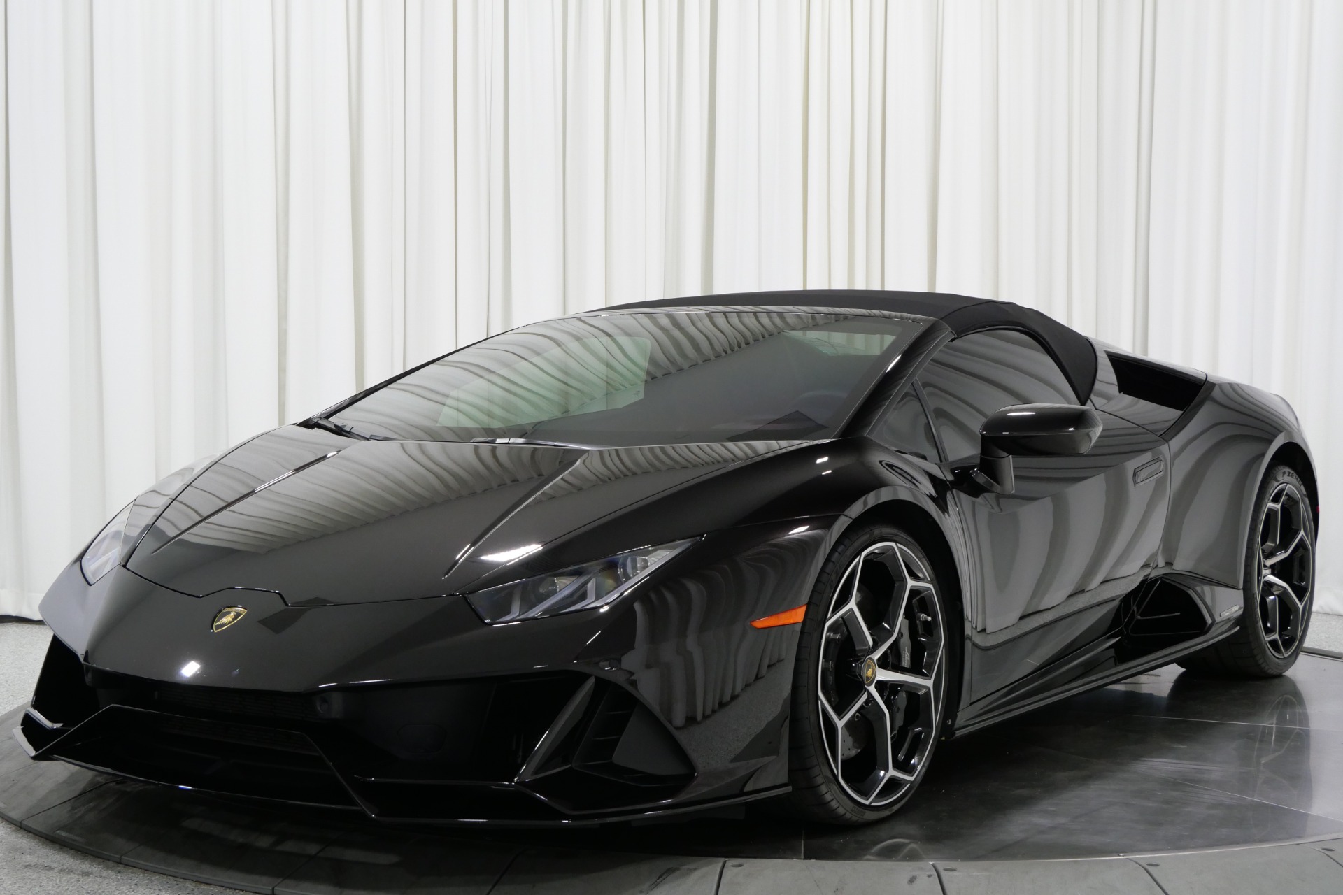 Nero Granatus Lamborghini Huracan EVO Spyder with 5.2L V10 630hp