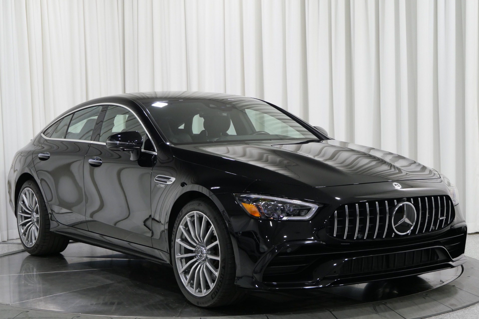 Obsidian Black Metallic Mercedes-Benz AMG GT 53 with 3.0L Turbo I6