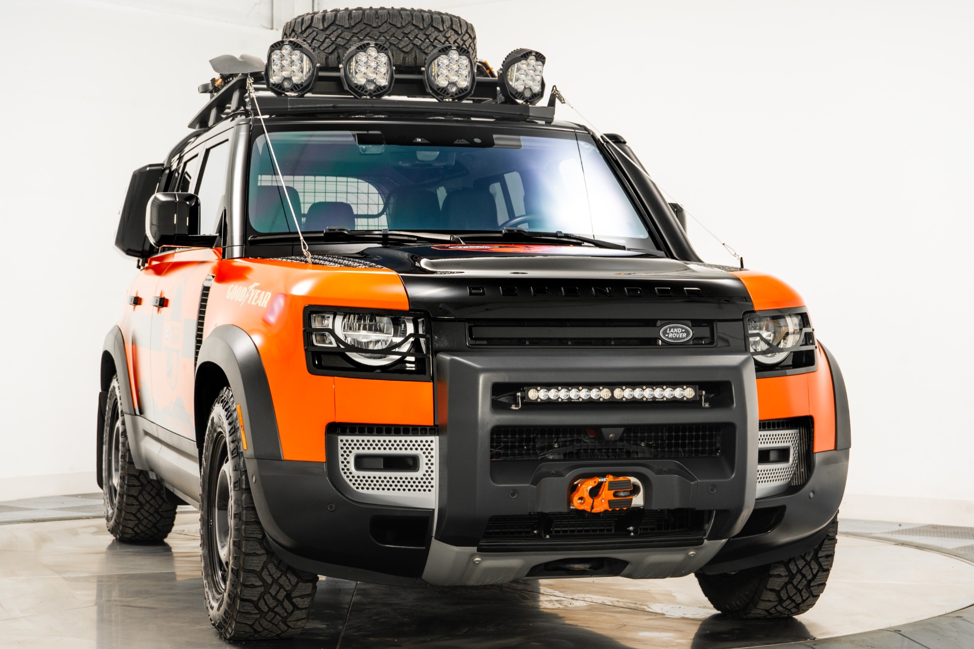 Santorini Black Metallic Land Rover Defender 110 S TReK 21 with