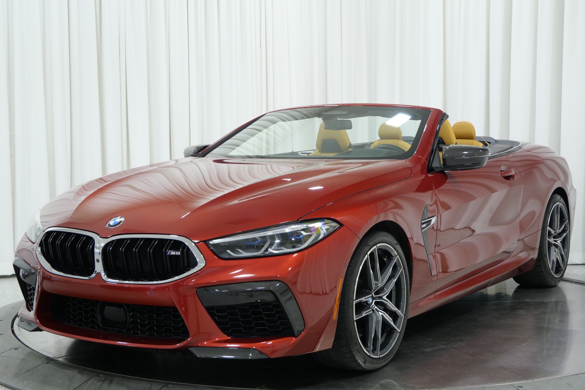 Motegi Red Metallic BMW M8 Convertible with 4.4L TwinPower Turbo