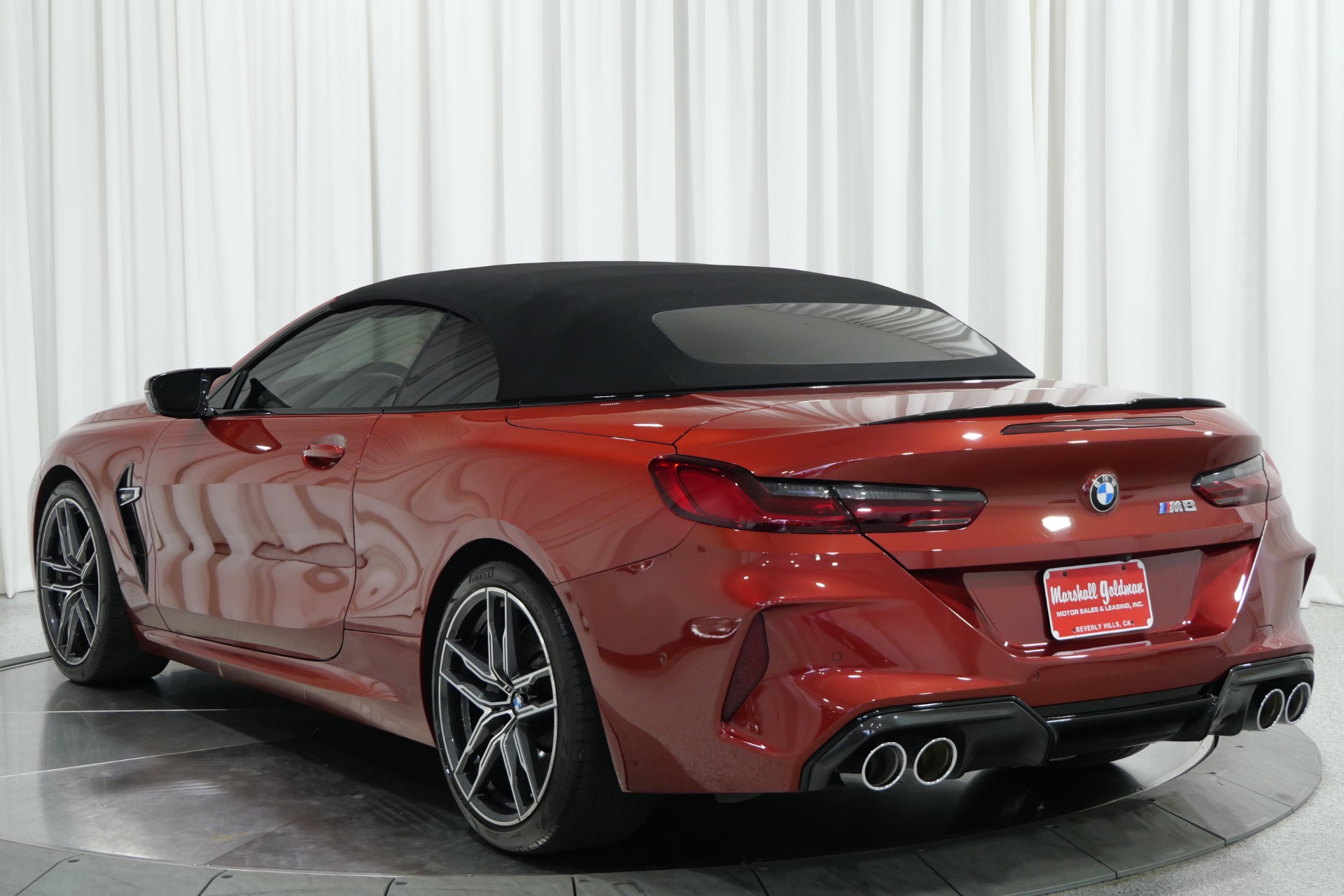 Motegi Red Metallic BMW M8 Convertible with 4.4L TwinPower Turbo