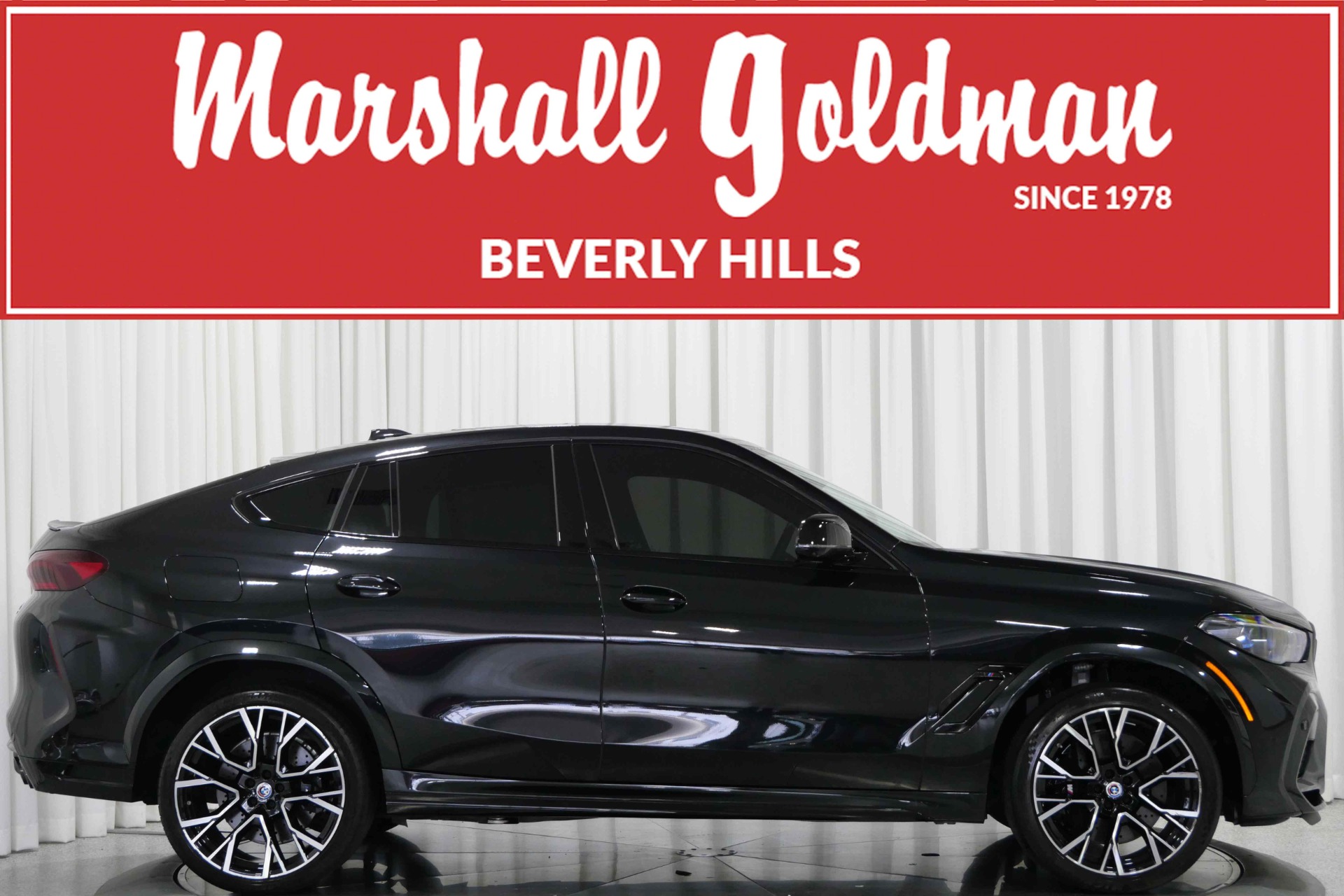 Black Sapphire Metallic BMW X6 M Competition with 4.4L Twin Turbo