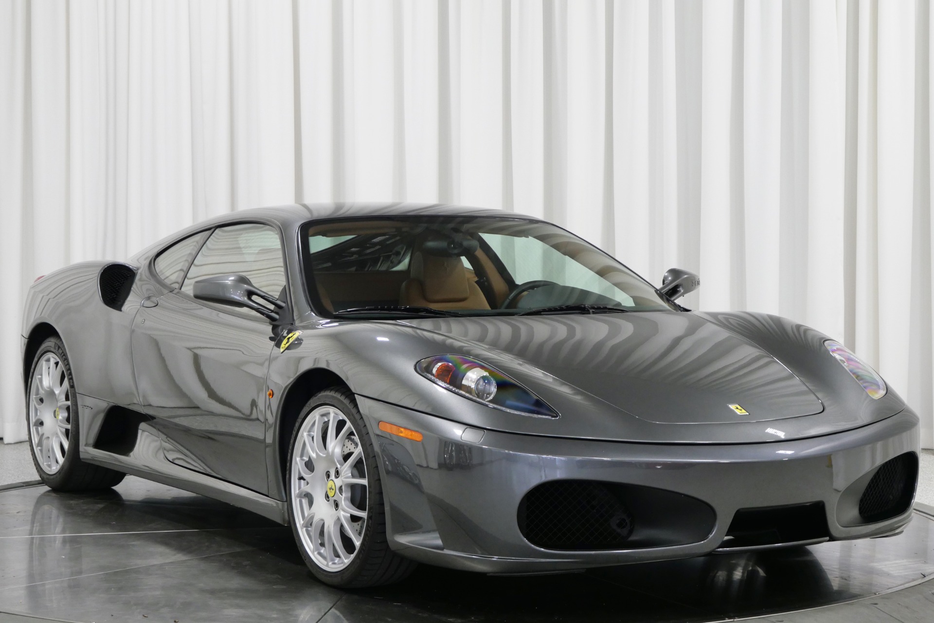 Grigio Silverstone Ferrari F430 Berlinetta with 4.3L DOHC V8 483hp