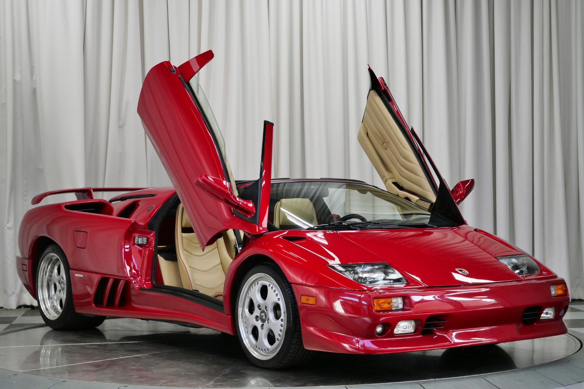 Rosso Vik Lamborghini Diablo VT Roadster with 5.7L DOHC V12 530hp
