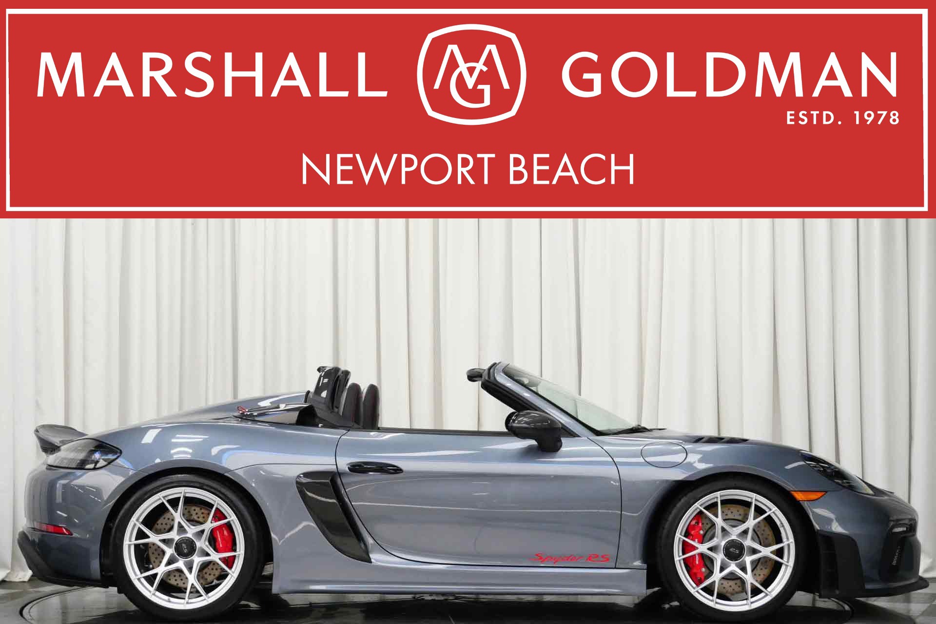 Vanadium Grey Metallic Porsche 718 Spyder RS -Weissach Package