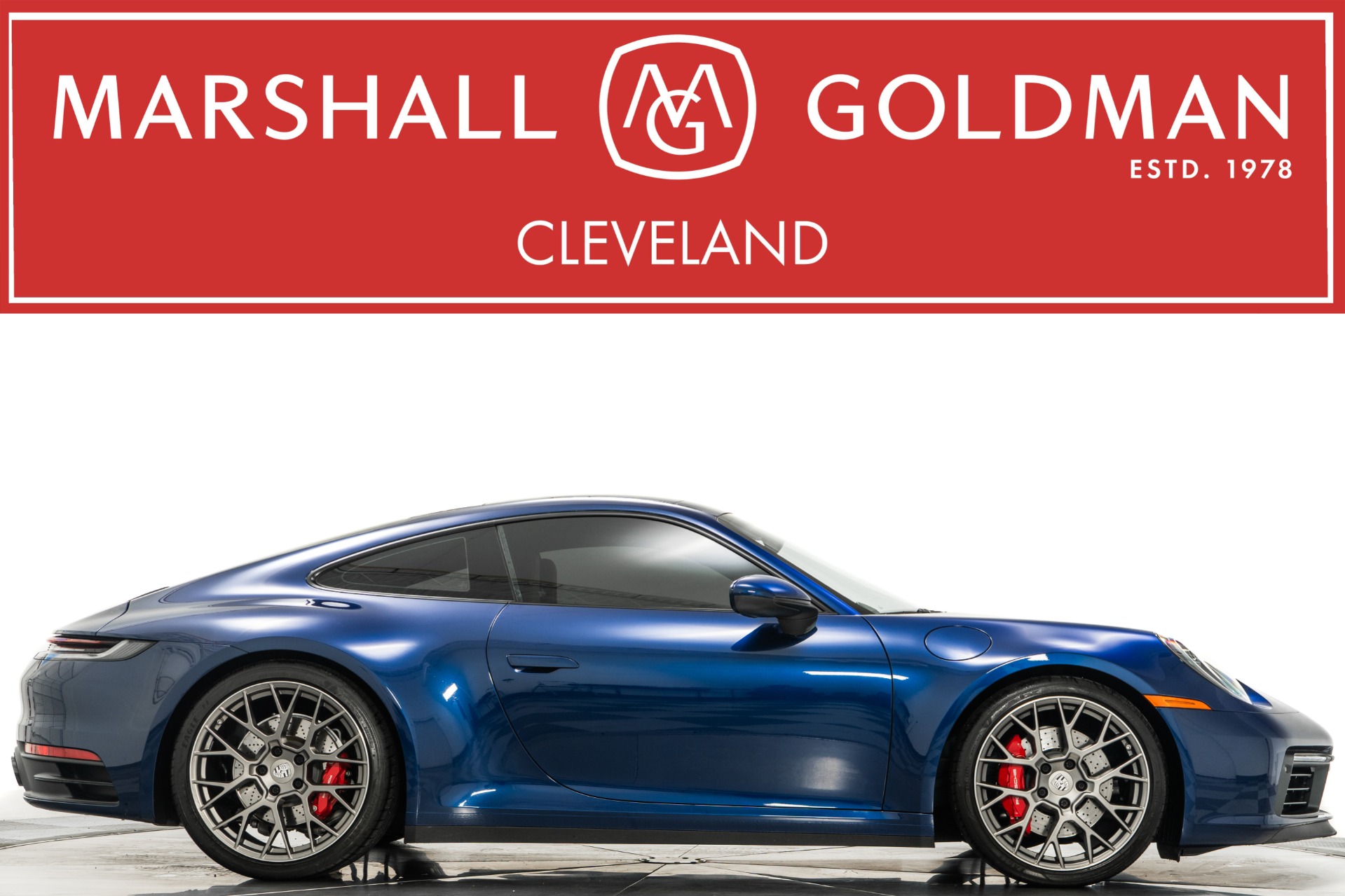 Gentian Blue Metallic Porsche 911 Carrera S with 3.0L Twin Turbo