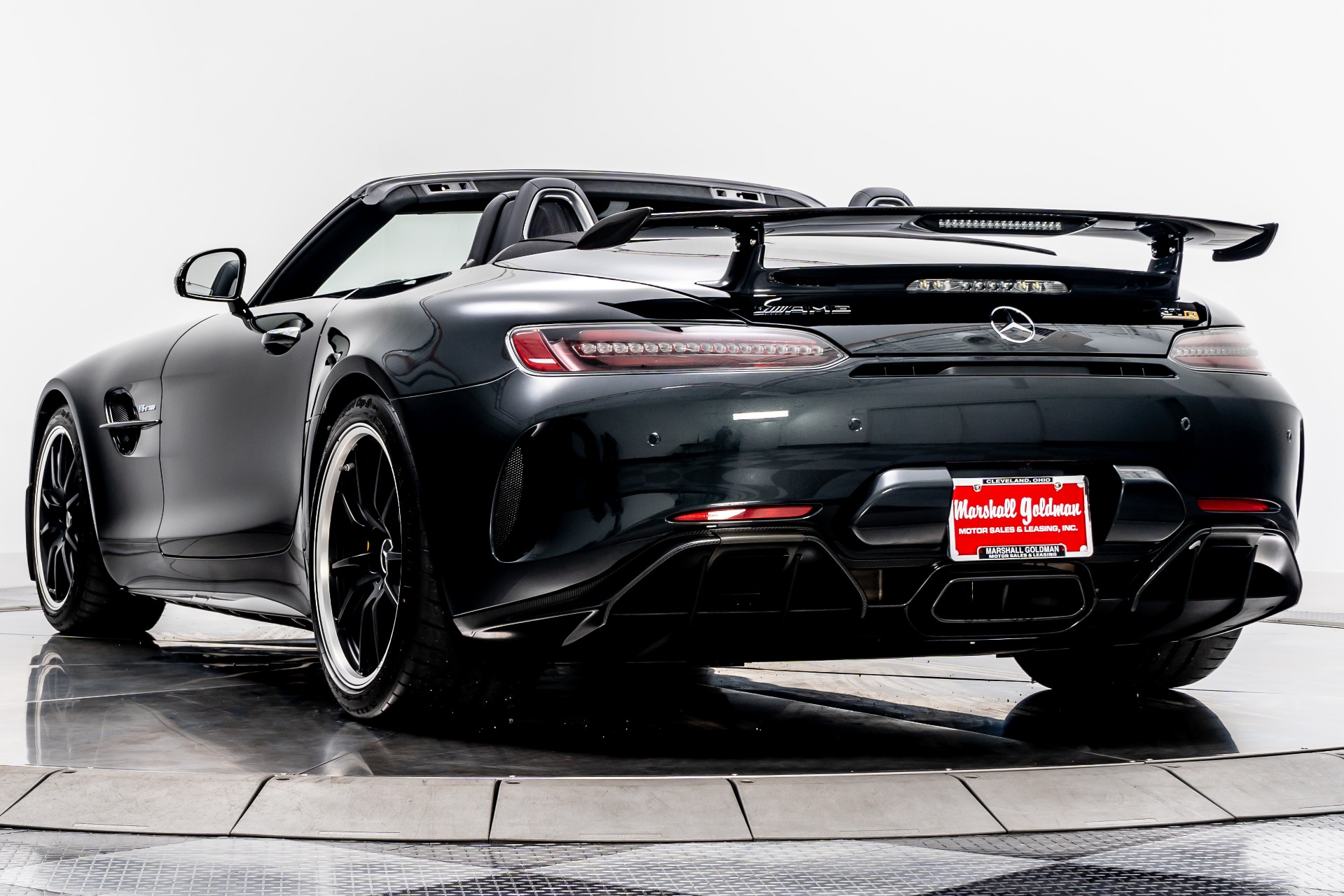 Magnetite Black Metallic Mercedes-Benz AMG GT R Roadster with V8