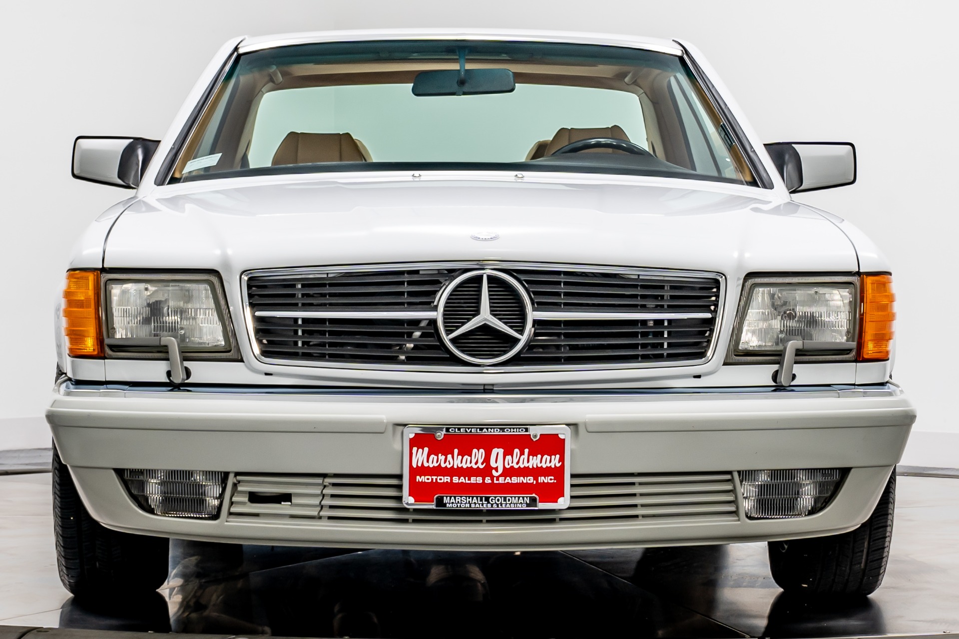 Arctic White Mercedes-Benz 560 SEC with 5.6L SOHC V12 Engine For