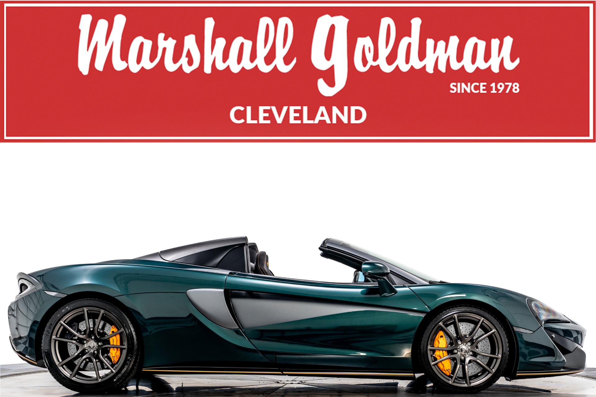 McLaren Racing Green McLaren 570S Spider with 3.8L Twin Turbo V8